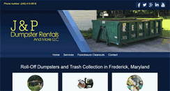Desktop Screenshot of frederick-dumpsterrental.com