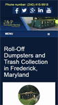 Mobile Screenshot of frederick-dumpsterrental.com